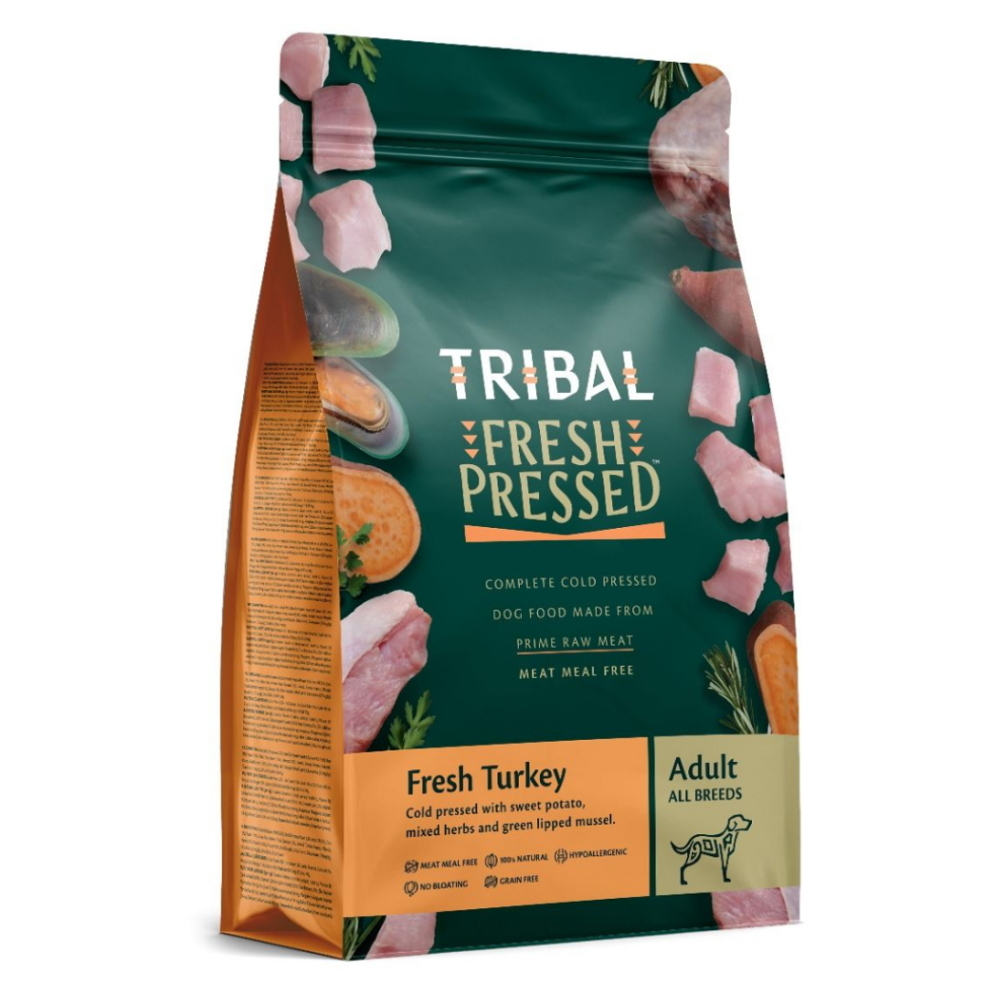 Levně TRIBAL Fresh Pressed Turkey Adult granule pro psy 1 ks, Hmotnost balení: 2,5 kg