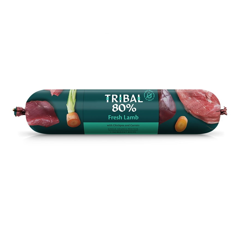 Levně TRIBAL 80% Fresh Lamb salám pro psy 1 ks, Hmotnost balení: 750 g