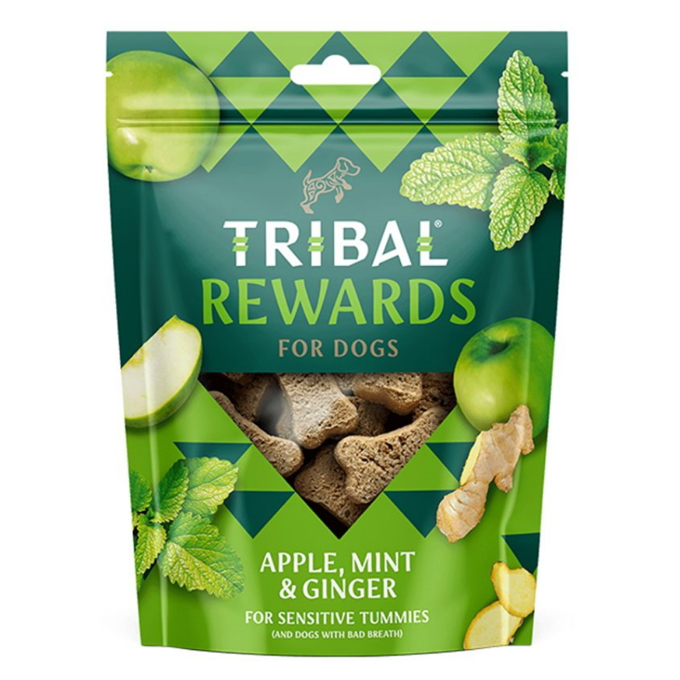 E-shop TRIBAL Rewards Apple & Mint & Ginger pamlsek pro psy 125 g