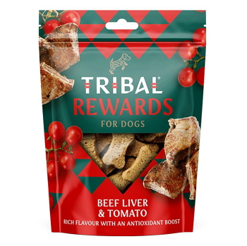 TRIBAL Rewards Beef liver & Tomato pamlsek pro psy 125 g