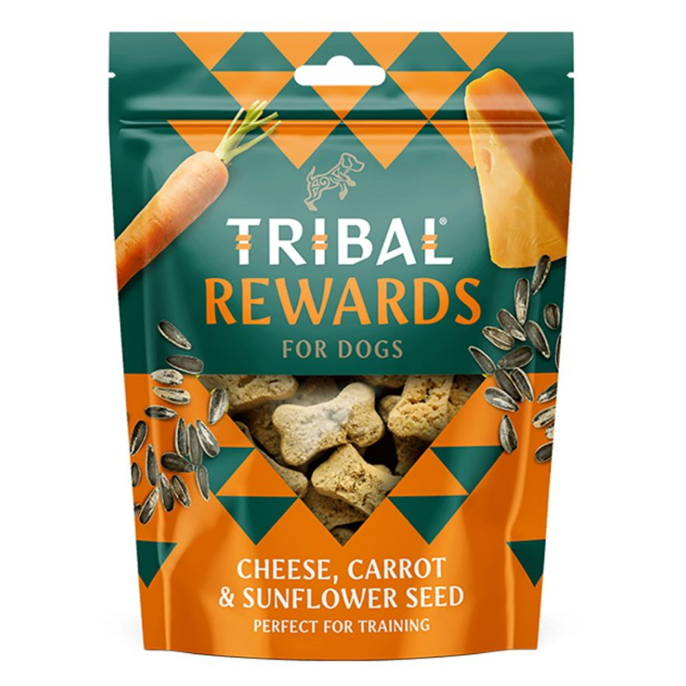 TRIBAL Rewards Cheese & Carrot & Sunflower Seed pamlsek pro psy 125 g