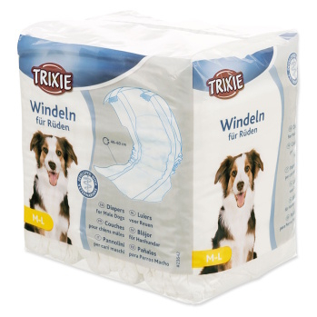 TRIXIE Plena pooperační pro psy L–XL 60–80 cm 12 ks (Absorpční podložky a pleny pro psy)