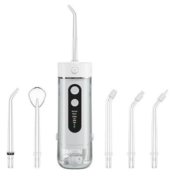 TRUELIFE AquaFloss mini M50 ústní sprcha bílá (Zubní sprchy) - Časovač, Nastavitelný tlak
