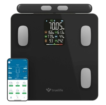 TRUELIFE FitScale W8 osobní váha černá (Osobní váhy a tukoměry) - Automatické, Měřicí, Osobní, Bluetooth, Na baterie