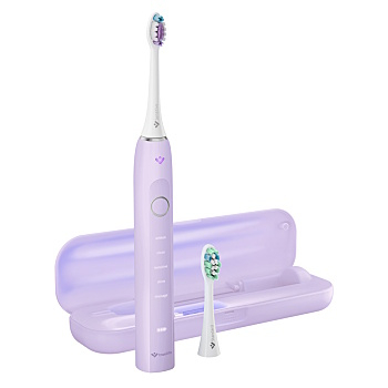 TRUELIFE SonicBrush clean70 UV lavender sonický zubní kartáček (Sonické zubní kartáčky) - Časovač, Tlakový senzor vizuální, Indikátor napájení