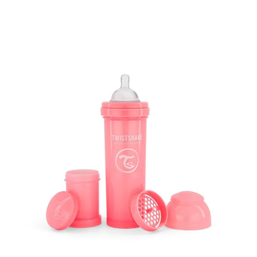 E-shop TWISTSHAKE Kojenecká láhev Anti-Colic růžová 330 ml