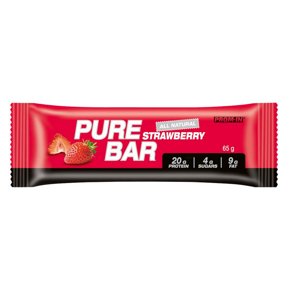 Levně PROM-IN Essential pure bar jahoda 65 g