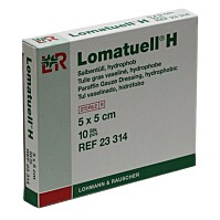 Tyl mastný Lomatuell H 5x5cm sterilní 10ks