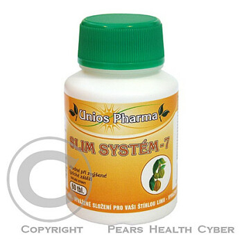 Uniospharma SLIM systém-7 tbl.60 + Bylinný čaj Štíhlá linie 10x1,5g ZDARMA