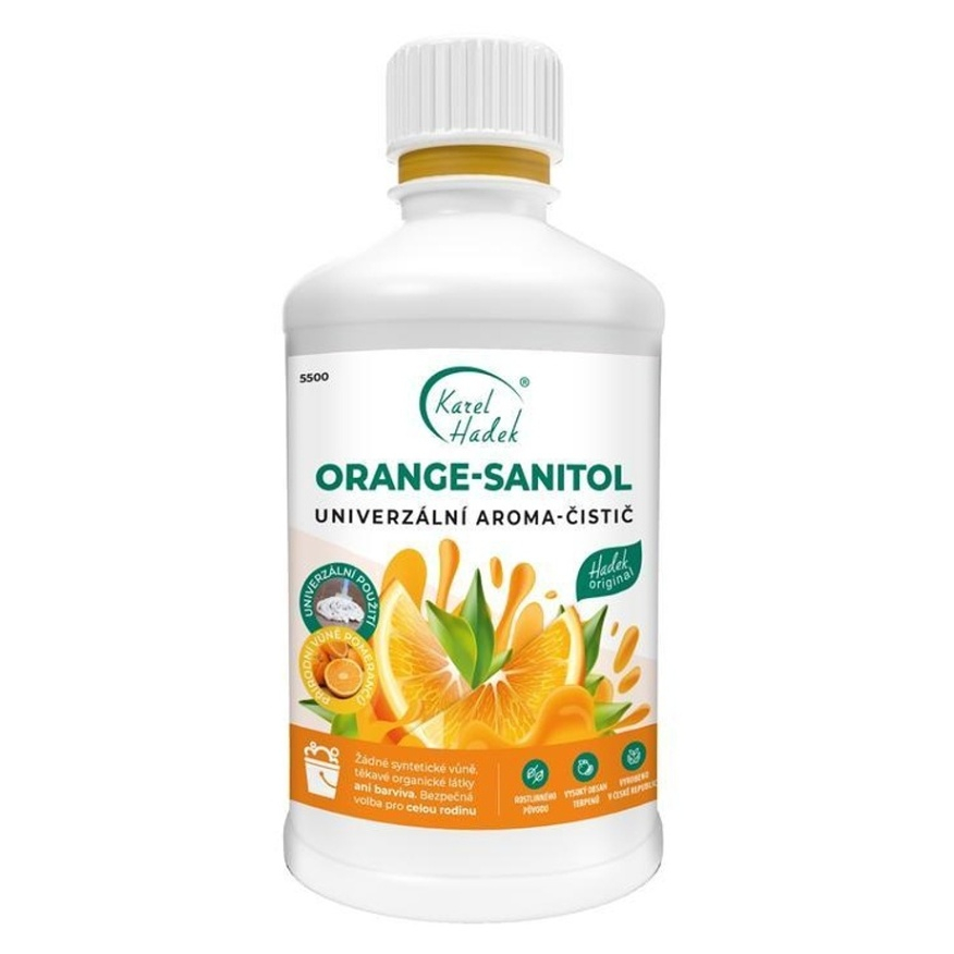 E-shop KAREL HADEK Univerzální aroma čistič orange sanitol 500 ml