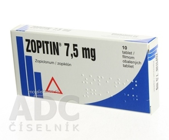 ZOPITIN 7,5 mg 10X7,5 mg Potahované tablety