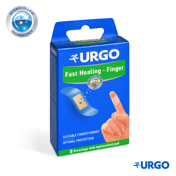 Levně URGO FAST Healing finger hydrokoloidní náplast 8 ks