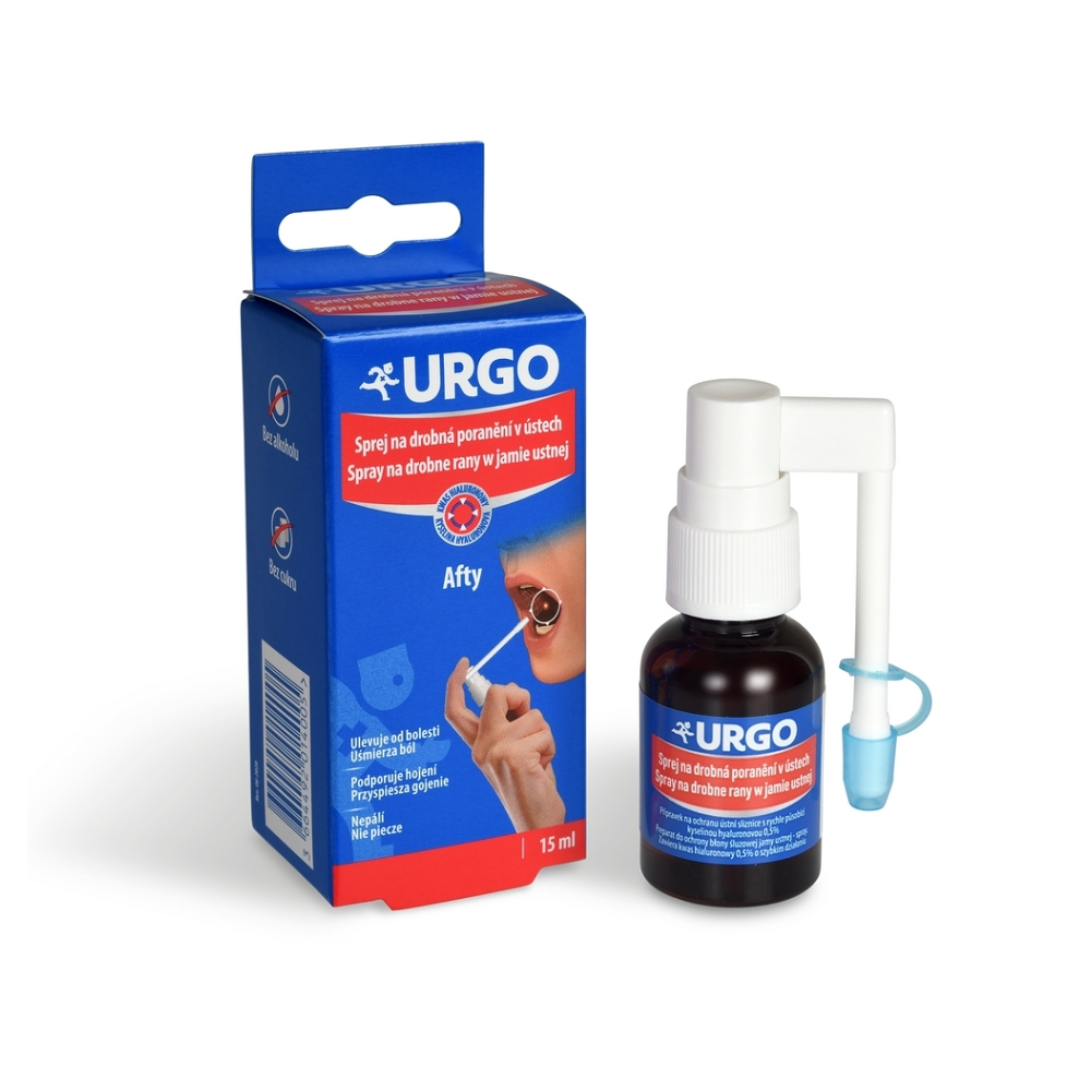 E-shop URGO Sprej na drobná poranění v ústech 15ml