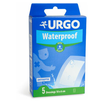 URGO Waterproof voděodolná náplast aquafilm 10 x 6cm 5 ks