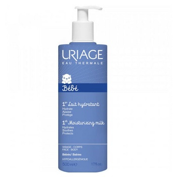 URIAGE Bébé hydratační mléko na tělo a obličej pro děti od narození 500 ml (Pleťová mléka pro děti) - Hydratační