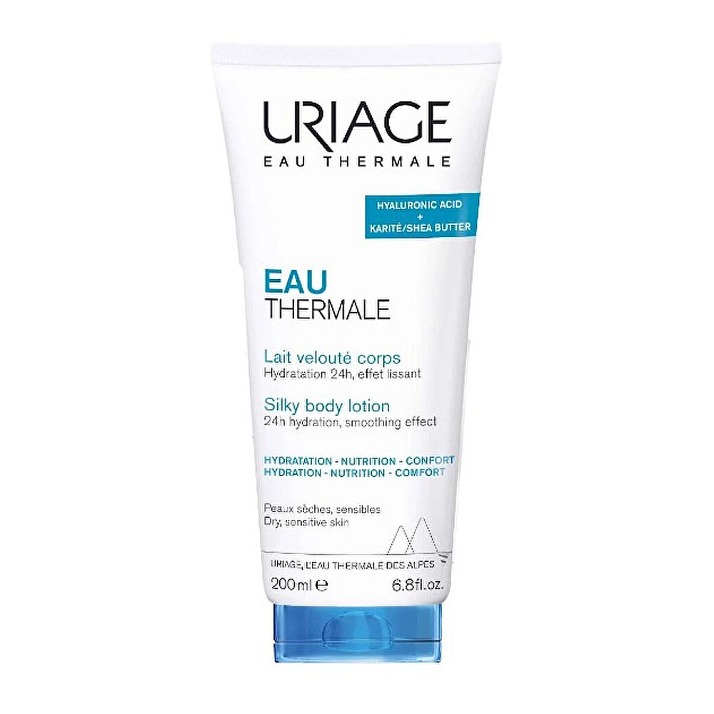 URIAGE Eau Thermale Hedvábné tělové mléko pro suchou a citlivou pokožku 200 ml
