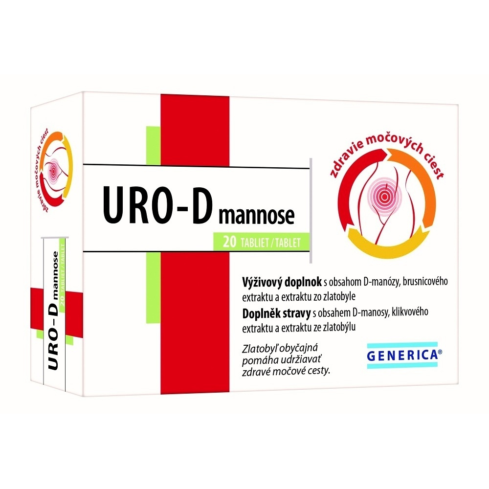 E-shop GENERICA URO-D mannose 20 tablet