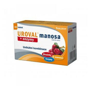 UROVAL manosa + Enzymy 30 tablet