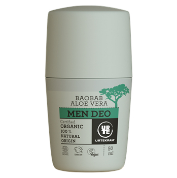 URTEKRAM BIO Krémový deodorant pro muže s aloe a baobabem 50 ml