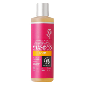 URTEKRAM BIO Růžový šampon pro normální vlasy 250 ml