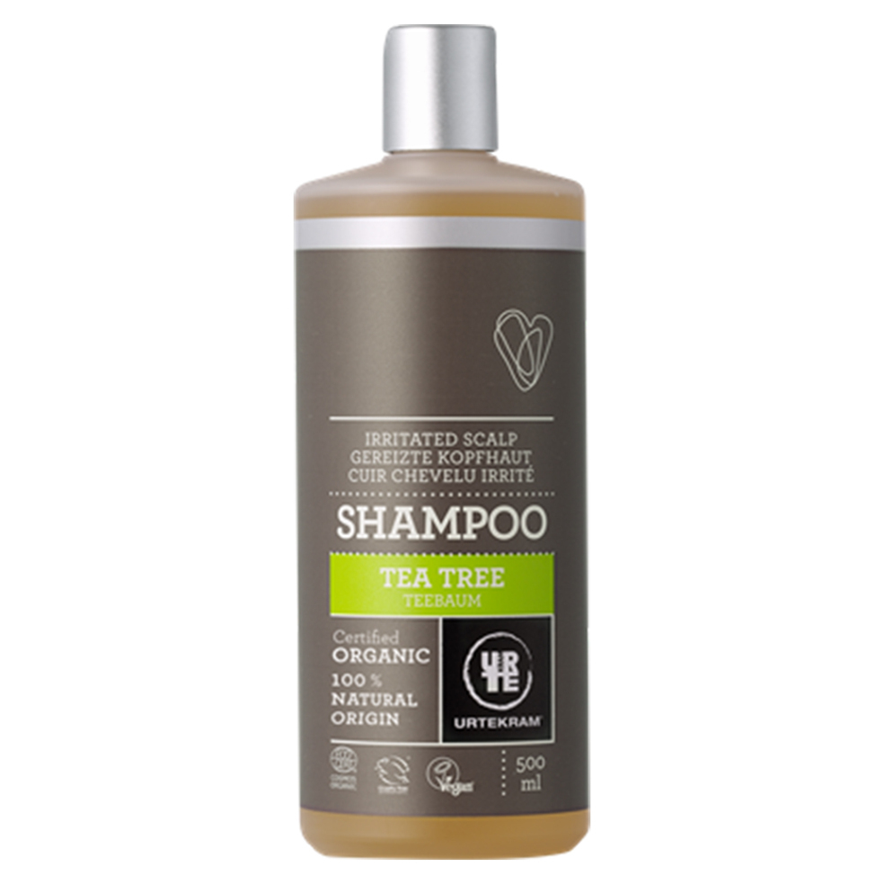 Levně URTEKRAM BIO Šampon s tea tree pro podrážděnou vlasovou pokožku 500 ml