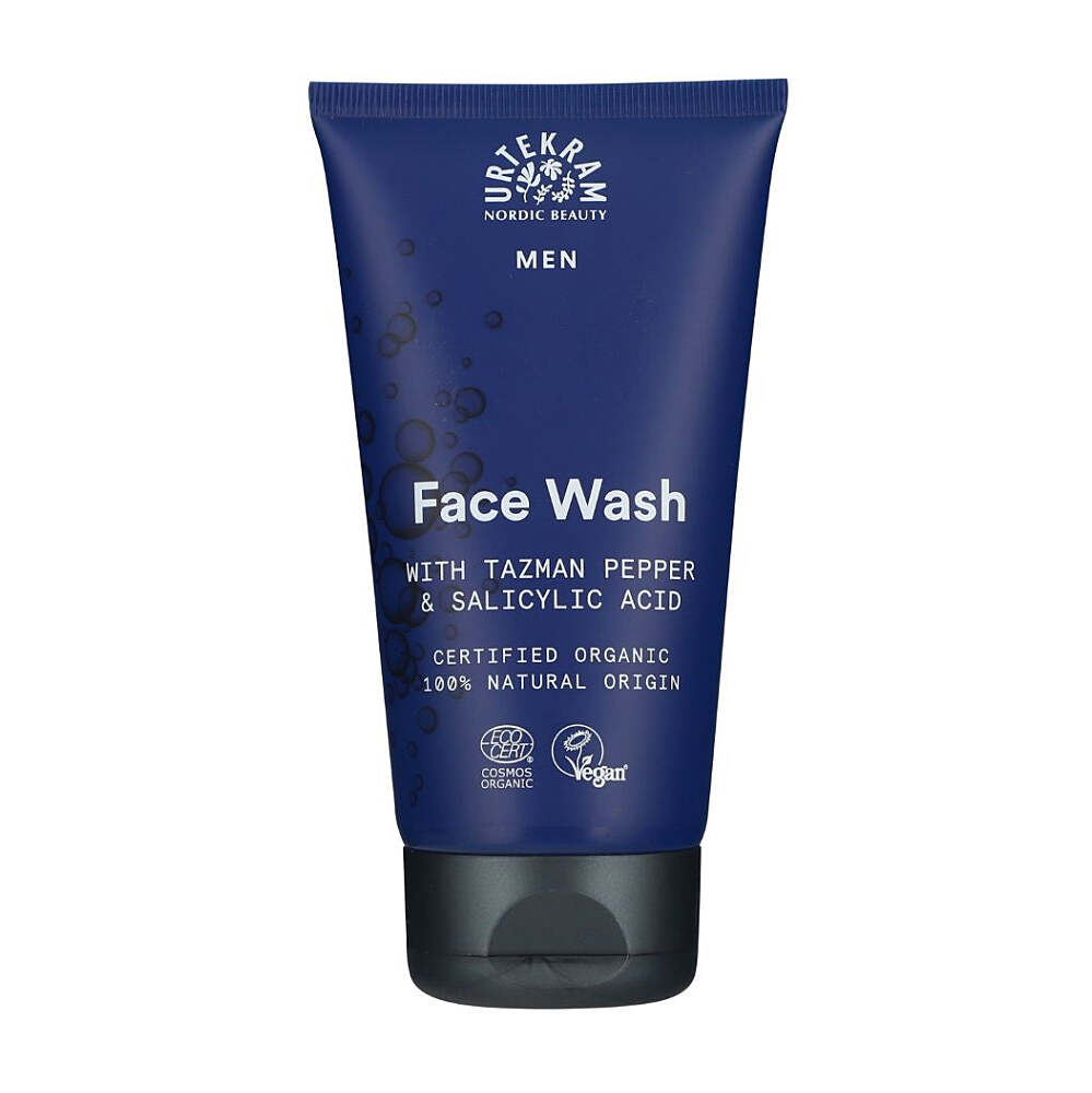 URTEKRAM Pánský mycí gel na obličej BIO 150 ml