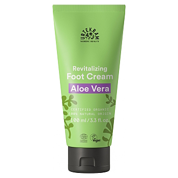 URTEKRAM Regenerační krém na nohy s aloe vera BIO 100 ml (Přírodní péče o ruce a nohy) - Regenerační, Vyživující, Zvláčňující