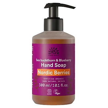 URTEKRAM Tekuté mýdlo na ruce se severskými bobulemi BIO 300 ml (Přírodní přípravky na sprchování a mytí) - Čistící