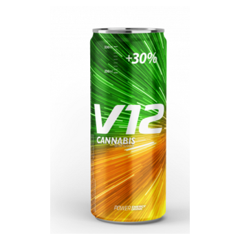 V12 Energy drink s extraktem cannabis 330 ml