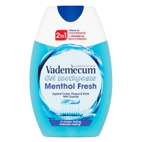 VADEMECUM Menthol Fresh 2v1 Gelová zubní pasta 75 ml