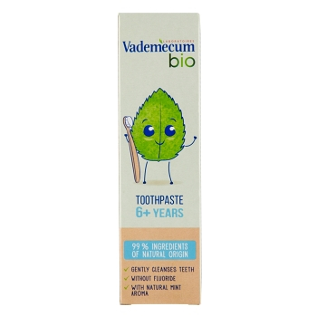 VADEMECUM Bio dětská zubní pasta 6+ s mátovou příchutí 50 ml