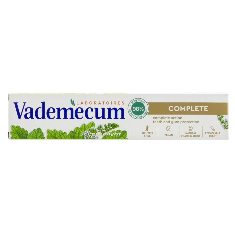 Levně VADEMECUM Complete Peppermint Zubní pasta 75ml