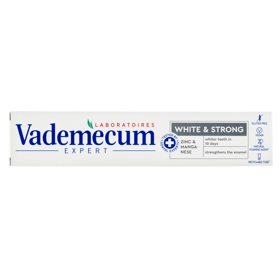 Levně VADEMECUM Expert White & Strong Zubní pasta 75ml