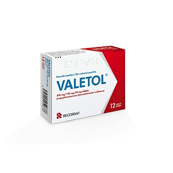 VALETOL 12 tablet (Na bolest hlavy)