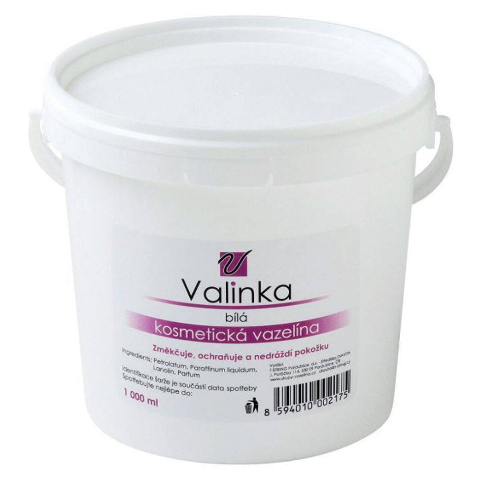 E-shop VALINKA Bílá kosmetická vazelína 1000 ml