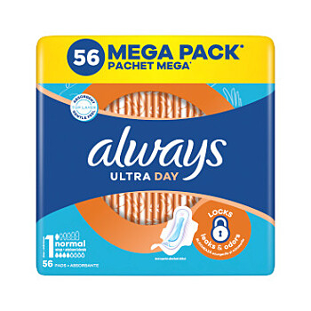 ALWAYS Ultra Day Hygienické vložky Normal 56 kusů (Menstruační vložky) - Normal