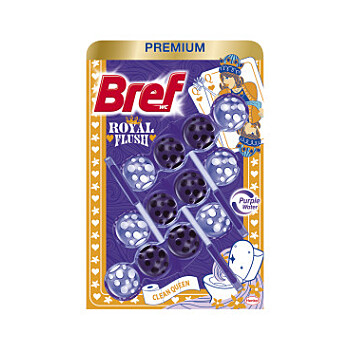 BREF Royal Flush Tuhý WC blok Clean Queen 3 x 50 g (WC bloky)