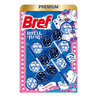 BREF Royal Flush Tuhý WC blok Bling King 3 x 50 g