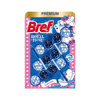 BREF Royal Flush Tuhý WC blok Bling King 3 x 50 g (WC bloky)