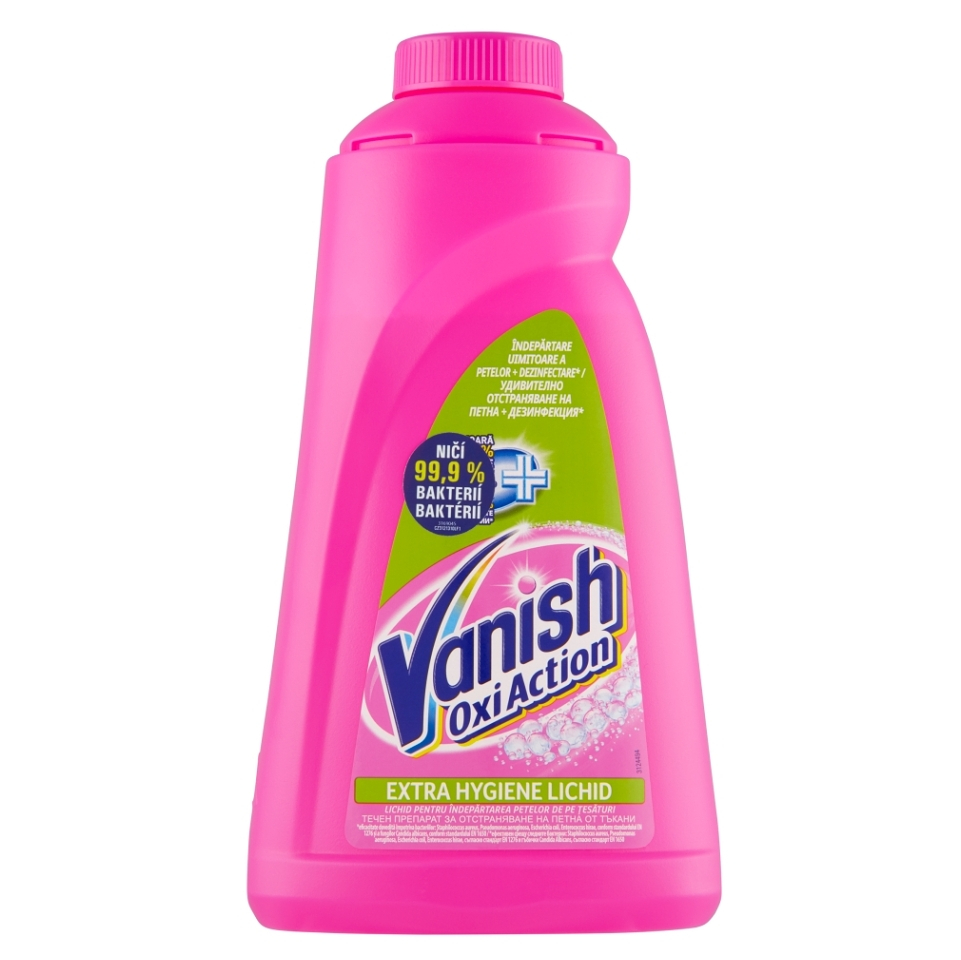 VANISH Oxi Action Extra Hygiene Tekutý odstraňovač skvrn 940 ml