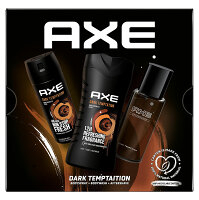 AXE Dark Temptation Sprchový gel 250 ml + Deodorant 150 ml + Voda po holení 100 ml Vánoční balíček pro muže
