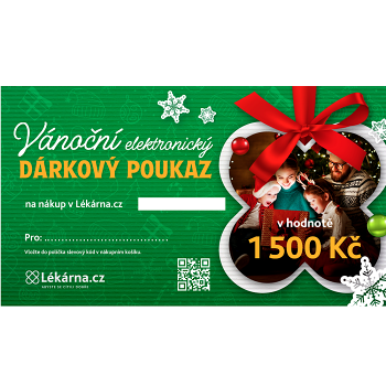 Vánoční elektronický dárkový poukaz 1500 Kč