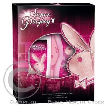 Playboy Super Playboy Women dárková kazeta – parfémový deodorant 75 ml + sprchový gel 250 ml