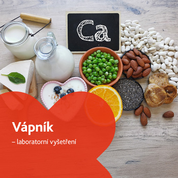 Vápník - laboratorní vyšetření (Stanovení hladiny vitamínů a minerálů)