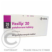 VASILIP 20  28X20 MG Potahované tablety