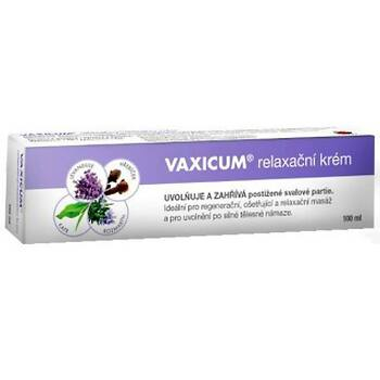 VAXICUM Relaxační krém 100 ml, expirace 31.10.2022