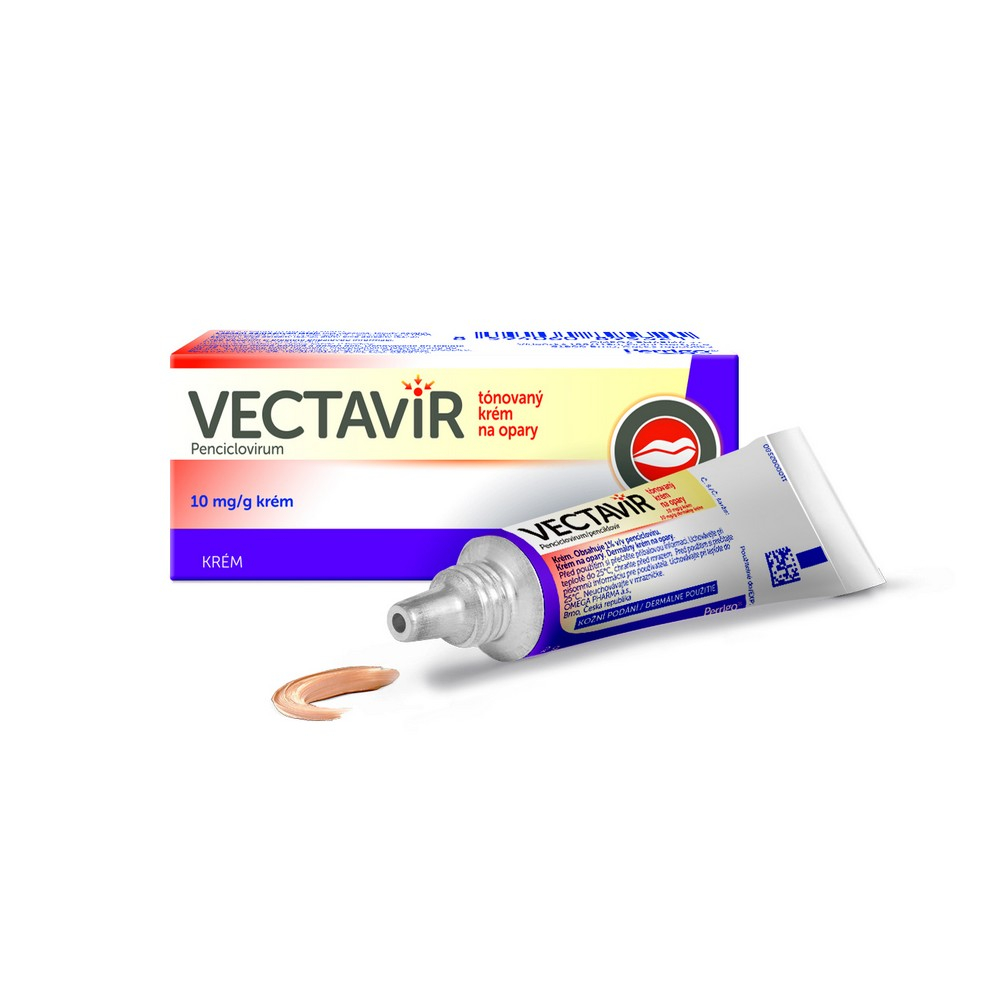 Obrázek VECTAVIR Tónovaný krém na opary 10 mg/g 2 g