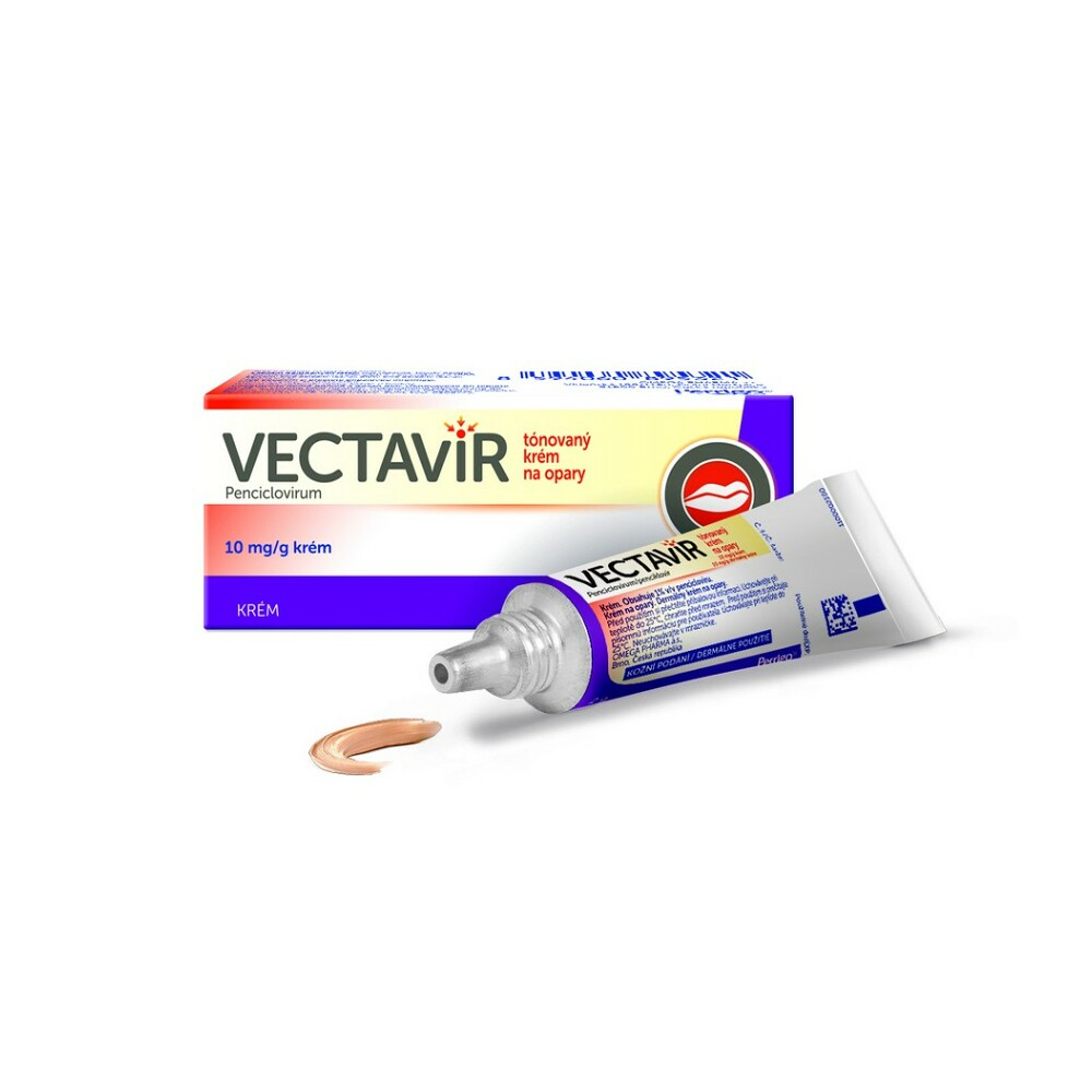 Levně VECTAVIR Tónovaný krém na opary 10 mg/g 2 g
