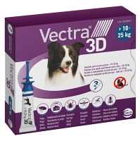 VECTRA 3D Spot-On M pro psy 10-25 kg 3,6 ml 3 pipety