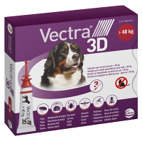 VECTRA 3D Spot-On XL pro psy nad 40 kg 8 ml 3 pipety
